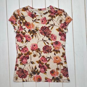 NWT Elie Tarhari Floral Tee